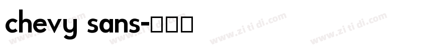 chevy sans字体转换